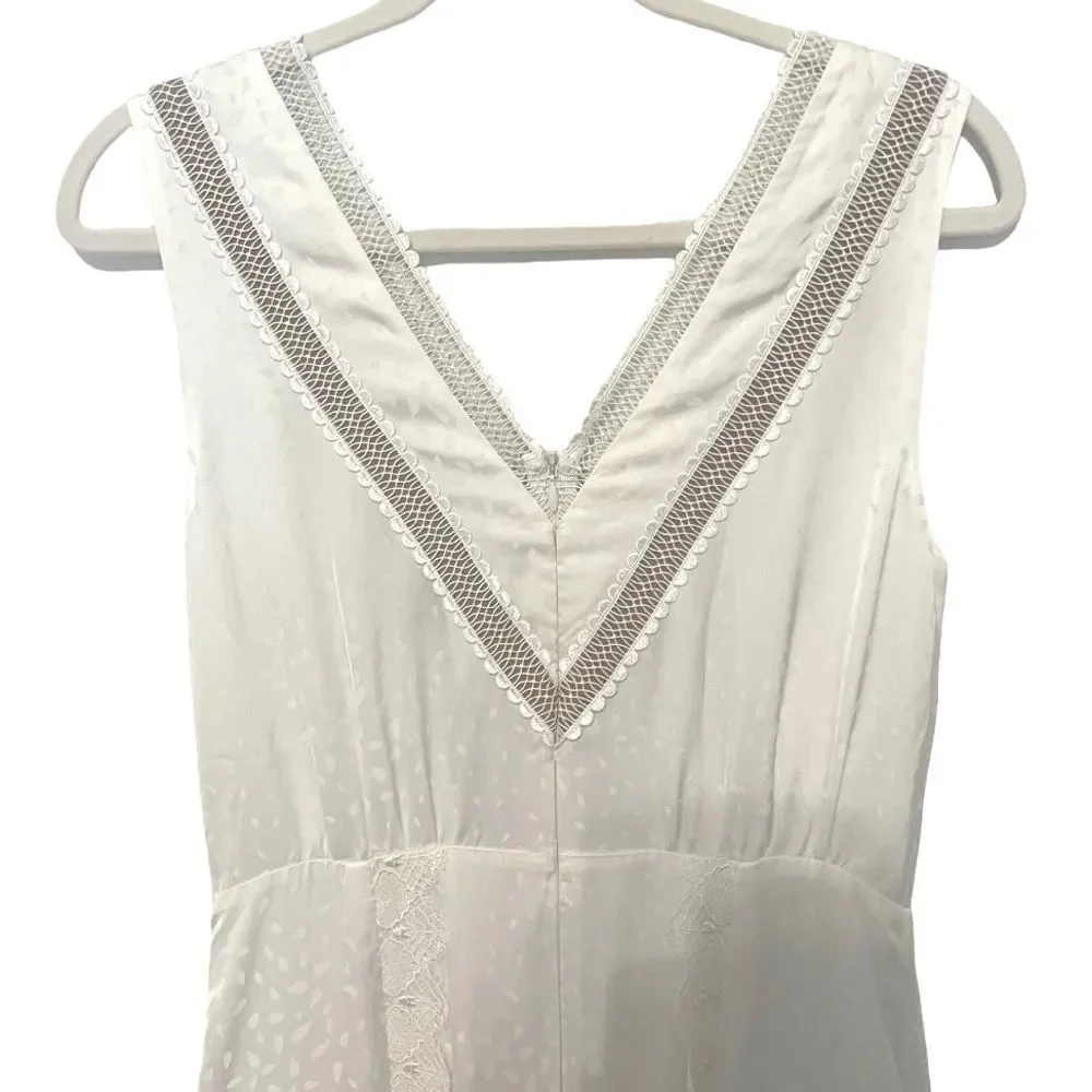 Self portrait white vintage look maxi dress - Picture 11 of 12